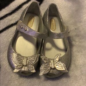 Mini Melissa silver shoes